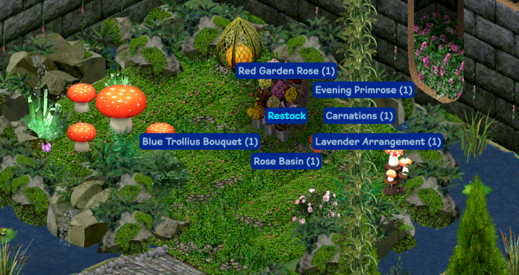 Flower Stand Restock Menu